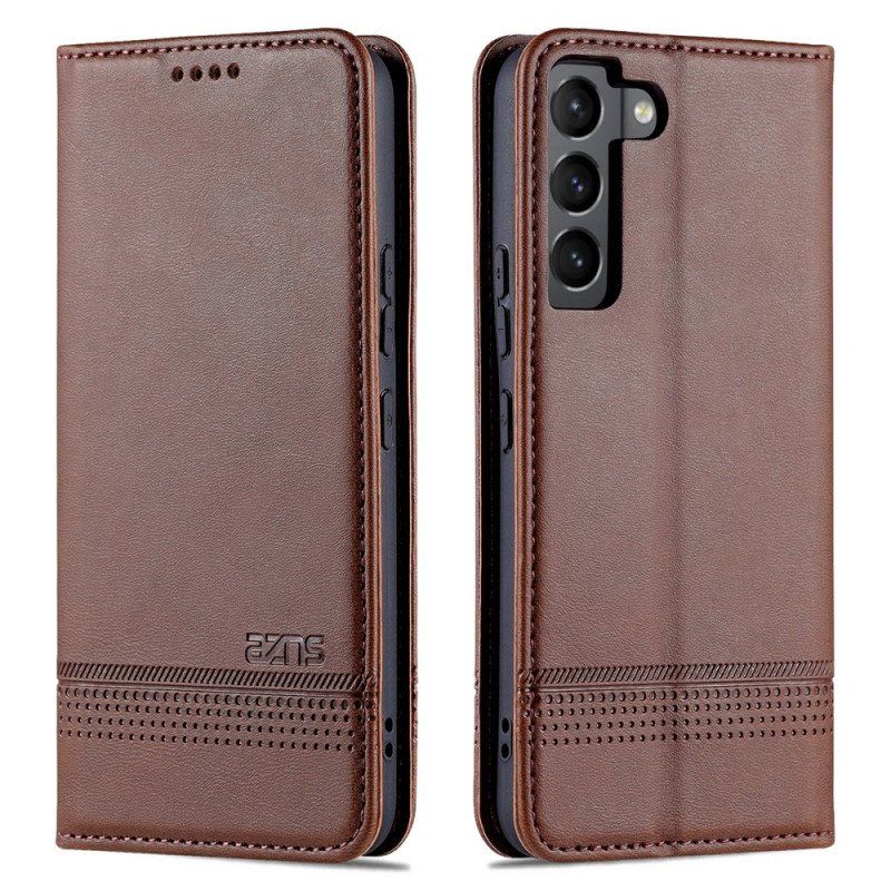 Etui Na Telefon do Samsung Galaxy S22 5G Etui Folio Stylizacja Skóry Azns