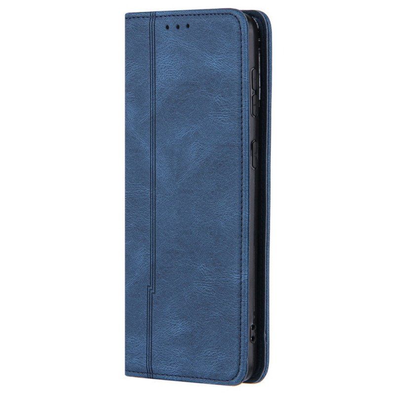 Etui Na Telefon do Samsung Galaxy S22 5G Etui Folio Stylowa Skórzana Linia