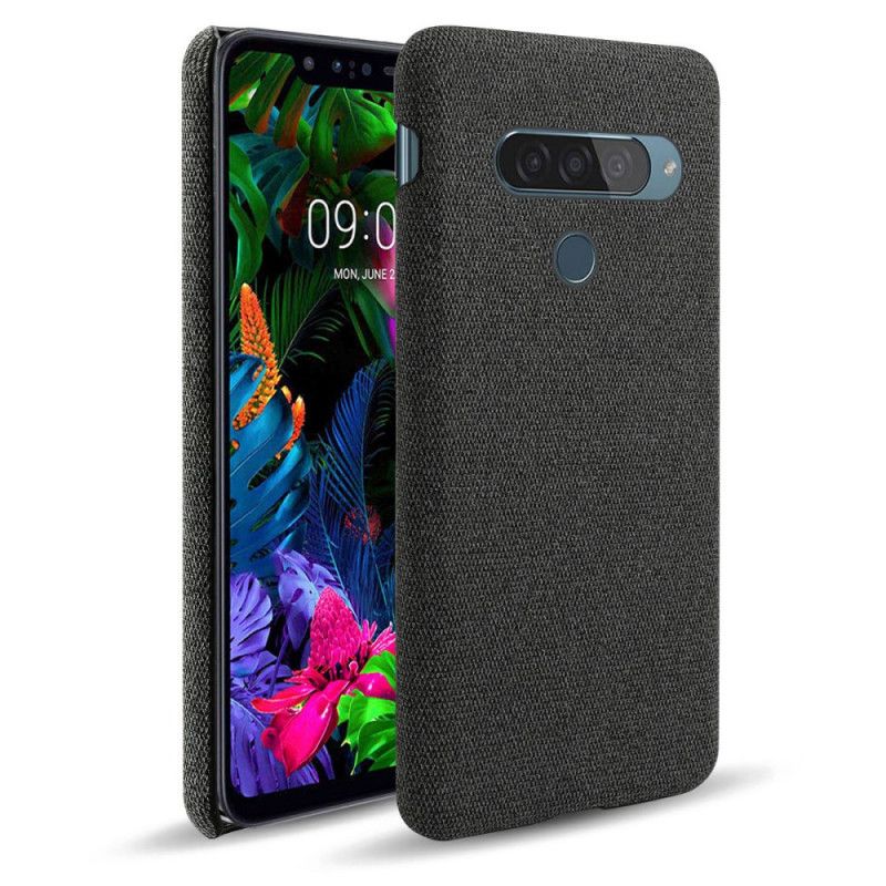 Etui ThinQ LG G8S ThinQ Czerwony Czarny Tekstura Tkaniny Ksq Etui Ochronne