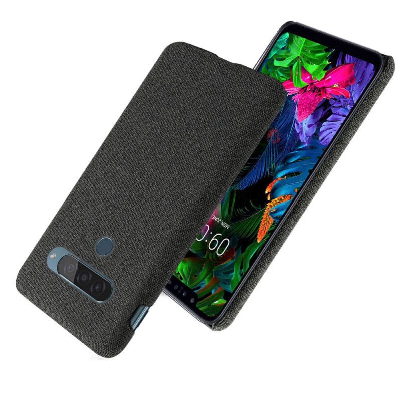 Etui ThinQ LG G8S ThinQ Czerwony Czarny Tekstura Tkaniny Ksq Etui Ochronne