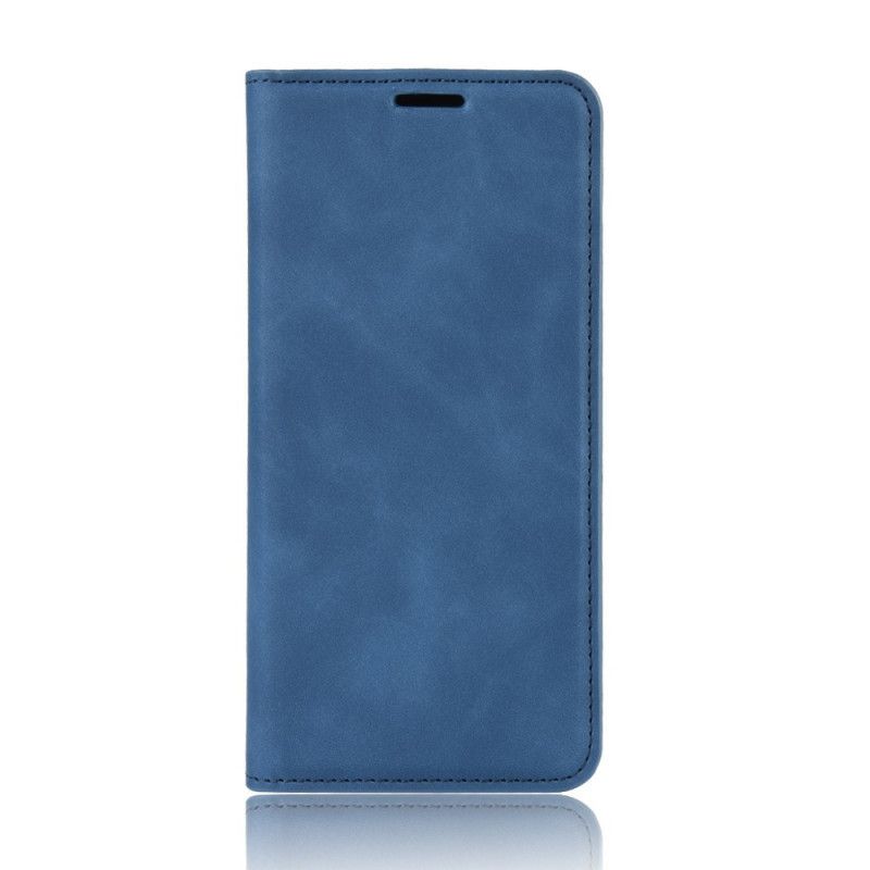 Flip Kotelot ThinQ LG G8S ThinQ Szary Czarny Elegancki Efekt Skóry