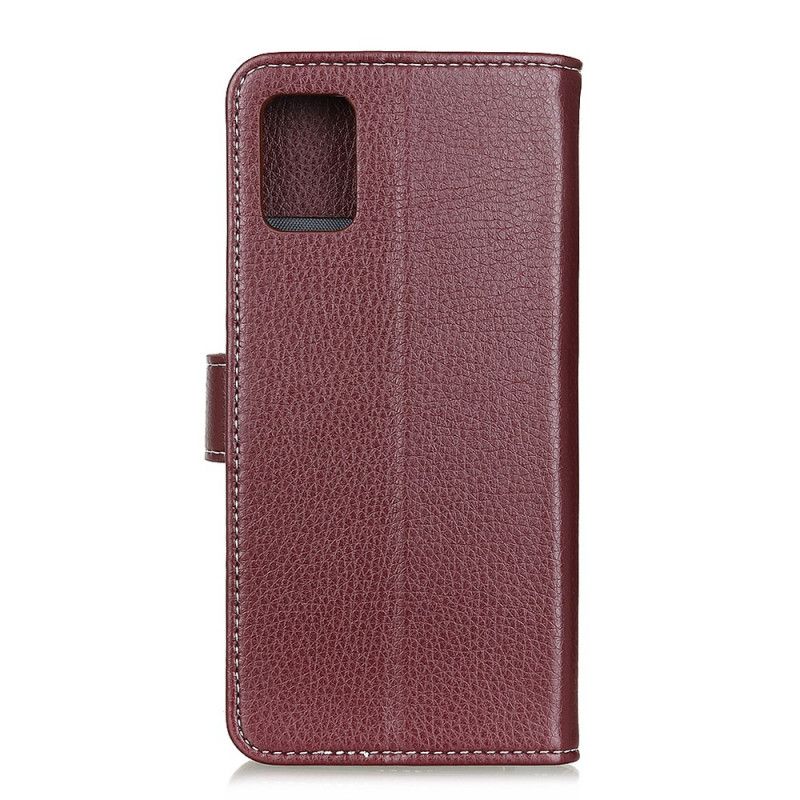 Etui Folio Samsung Galaxy A71 Biały Czarny Przeszycie Ze Sztucznej Skóry W Stylu Retro Etui Ochronne