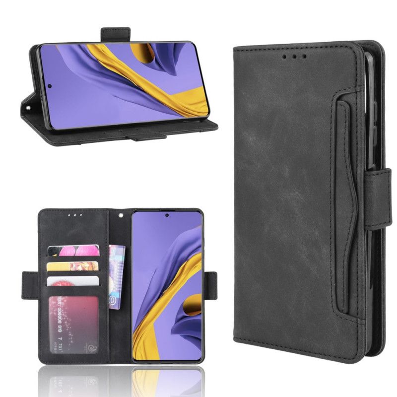 Etui Folio Samsung Galaxy A71 Czerwony Czarny Karta Wielokrotna Pierwszej Klasy Etui Ochronne