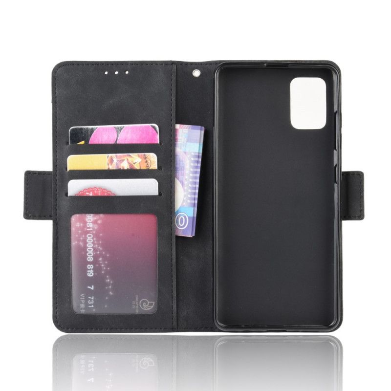 Etui Folio Samsung Galaxy A71 Czerwony Czarny Karta Wielokrotna Pierwszej Klasy Etui Ochronne