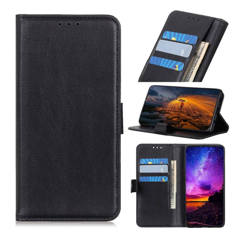 Etui Folio Samsung Galaxy A71 Czerwony Czarny Klasyczne Zapięcie