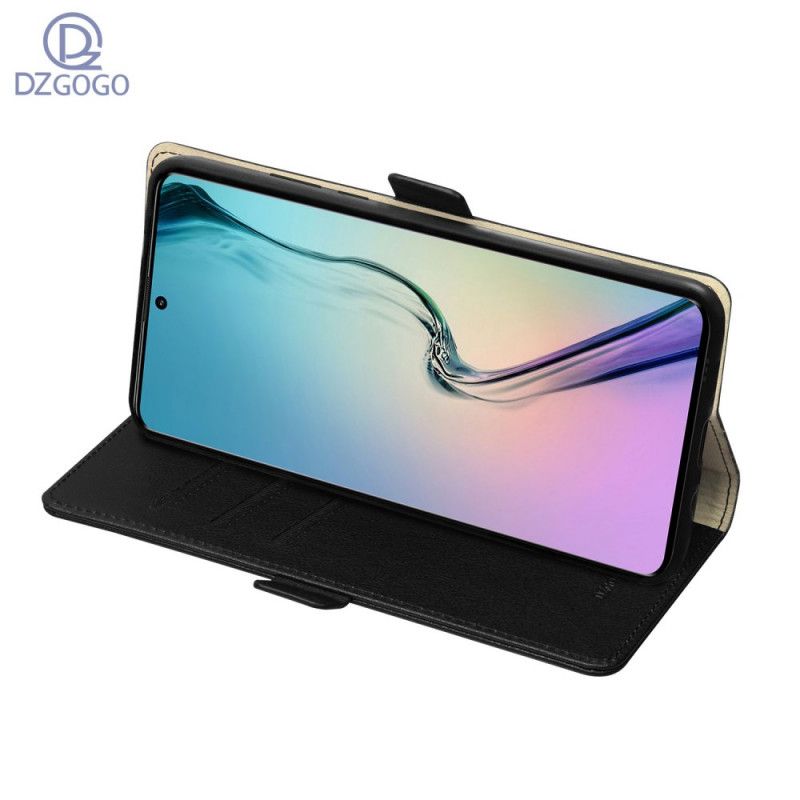 Etui Folio Samsung Galaxy A71 Czerwony Czarny Seria Dzgogo Milo