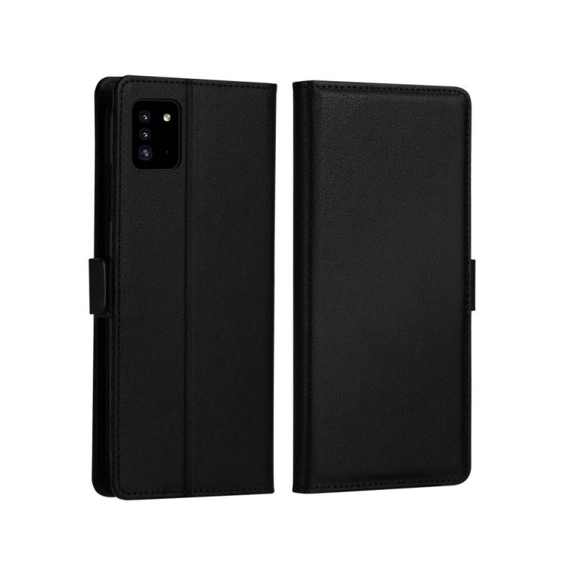 Etui Folio Samsung Galaxy A71 Czerwony Czarny Seria Dzgogo Milo