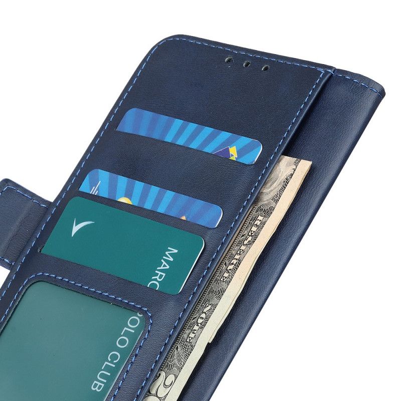 Etui Folio Samsung Galaxy A71 Czerwony Czarny Szlachetna Skóra Etui Ochronne