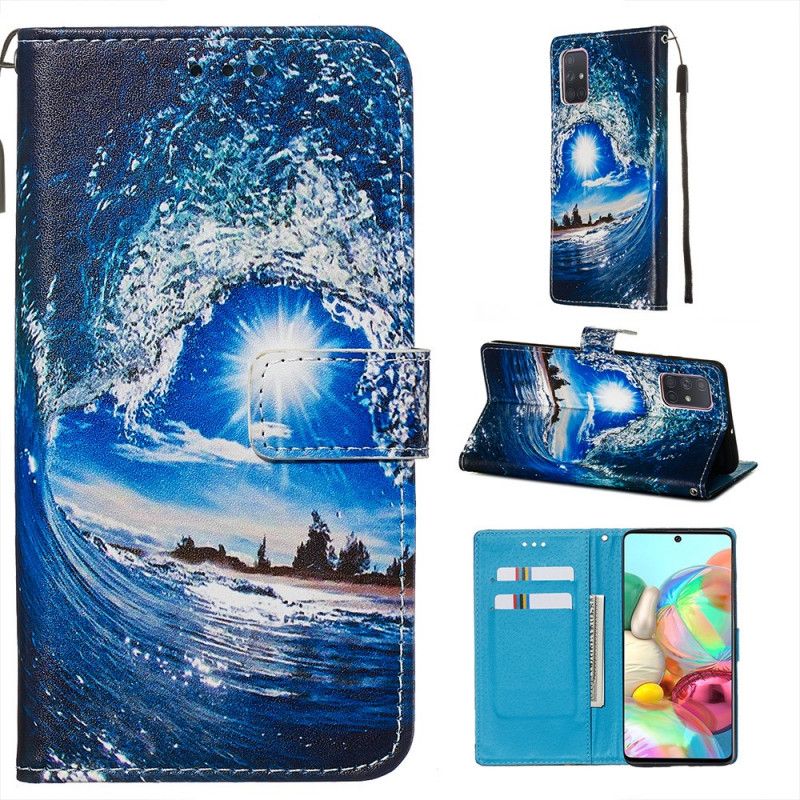 Etui Folio Samsung Galaxy A71 Kochaj Falę Etui Ochronne