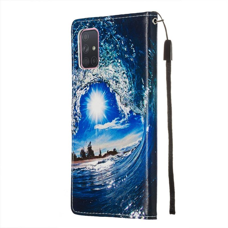 Etui Folio Samsung Galaxy A71 Kochaj Falę Etui Ochronne