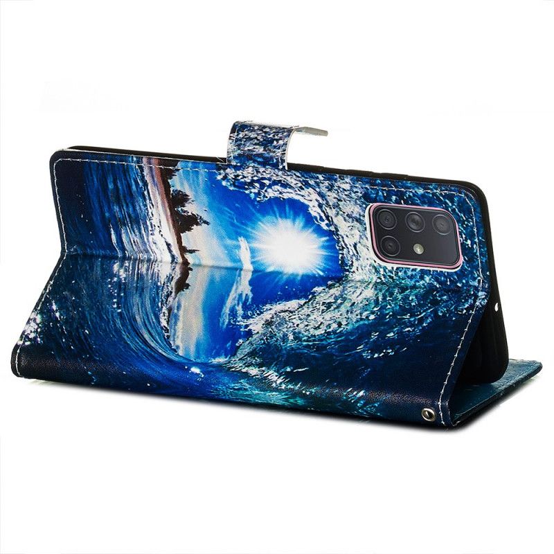 Etui Folio Samsung Galaxy A71 Kochaj Falę Etui Ochronne