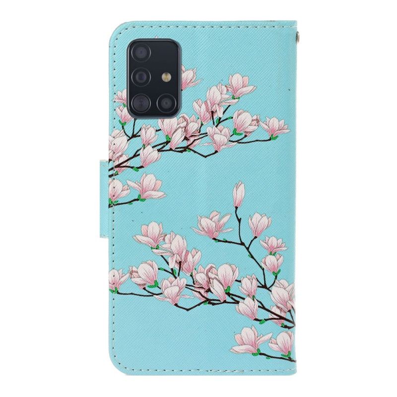 Etui Folio Samsung Galaxy A71 Krzew Stringi Etui Ochronne