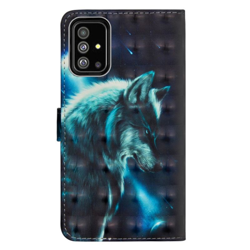 Etui Folio Samsung Galaxy A71 Majestatyczny Wilk