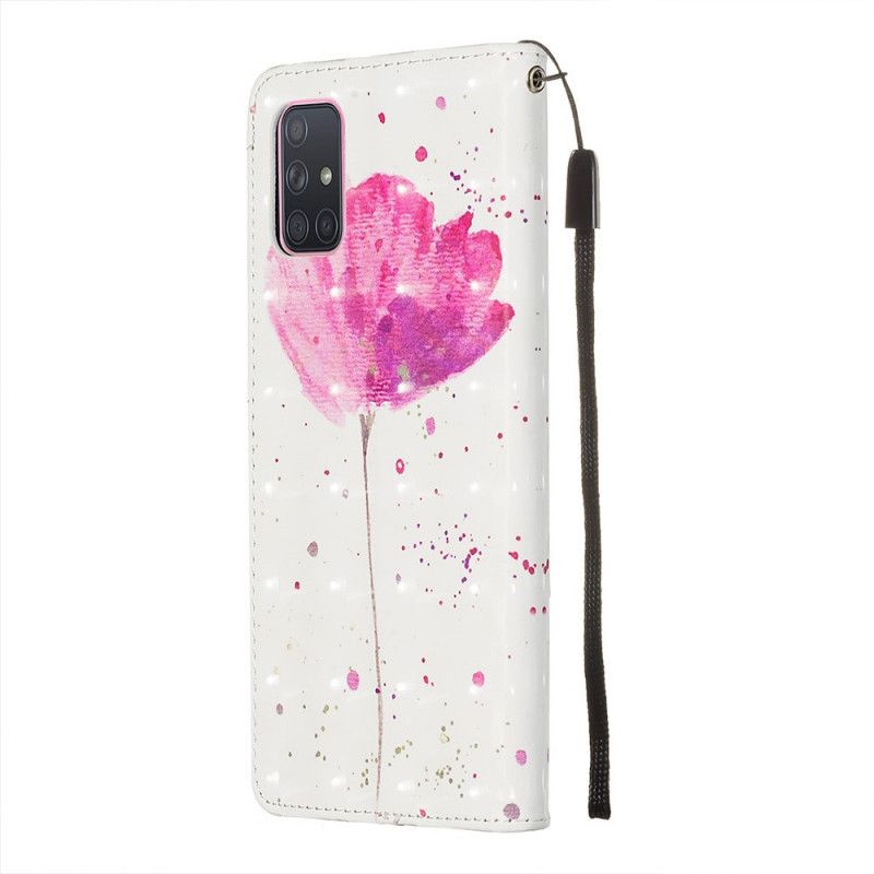 Etui Folio Samsung Galaxy A71 Mak Akwarelowy Etui Ochronne