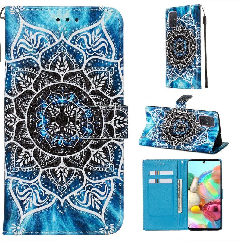 Etui Folio Samsung Galaxy A71 Mandala Na Niebie