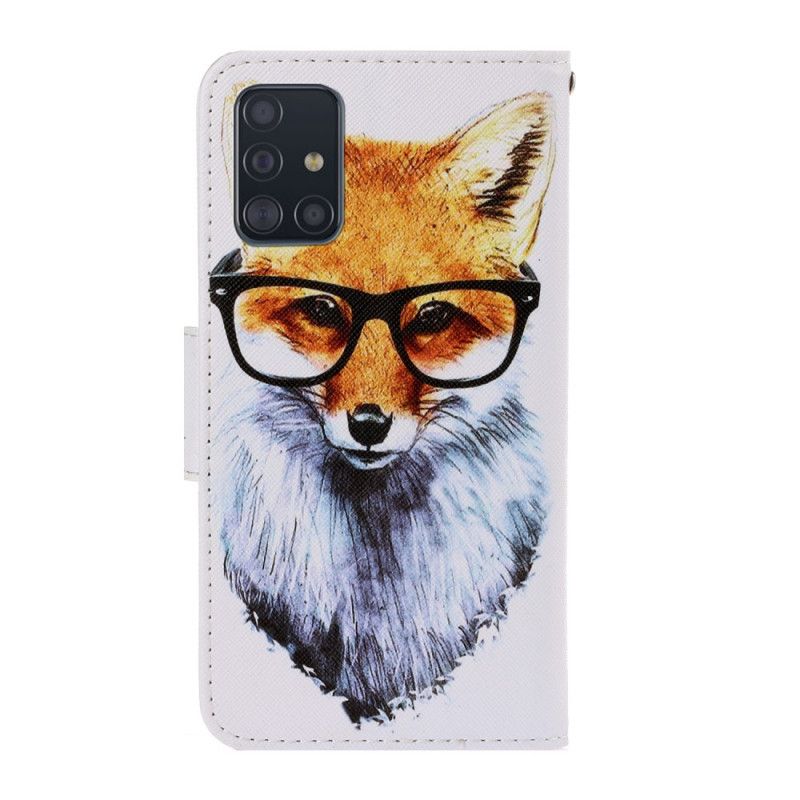 Etui Folio Samsung Galaxy A71 Nerd Fox Ze Stringami