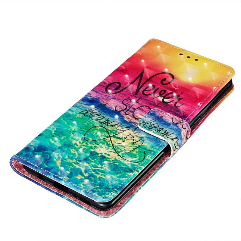 Etui Folio Samsung Galaxy A71 Nigdy Nie Przestawaj Marzyć Etui Ochronne