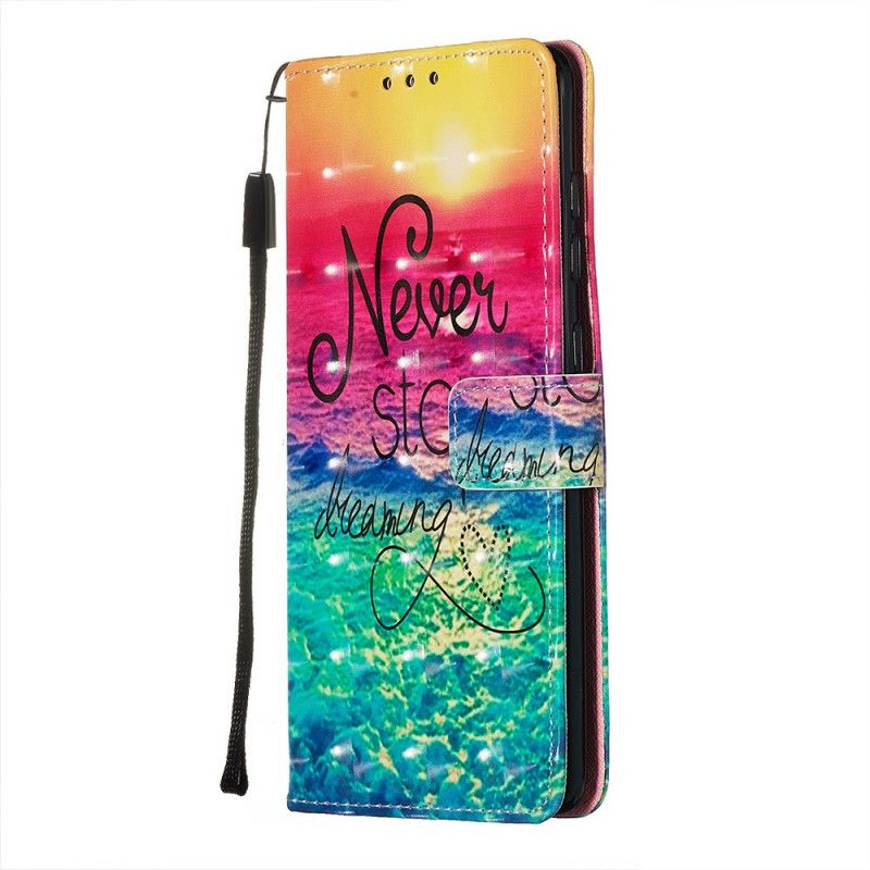 Etui Folio Samsung Galaxy A71 Nigdy Nie Przestawaj Marzyć Etui Ochronne