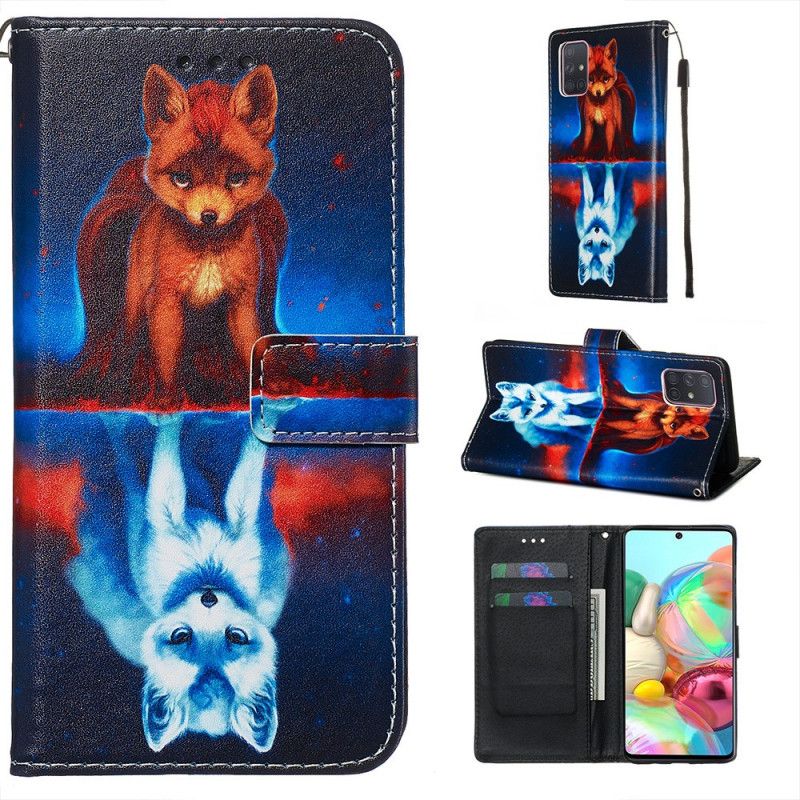 Etui Folio Samsung Galaxy A71 Odbicie Psa Juliena W Stringach Etui Ochronne