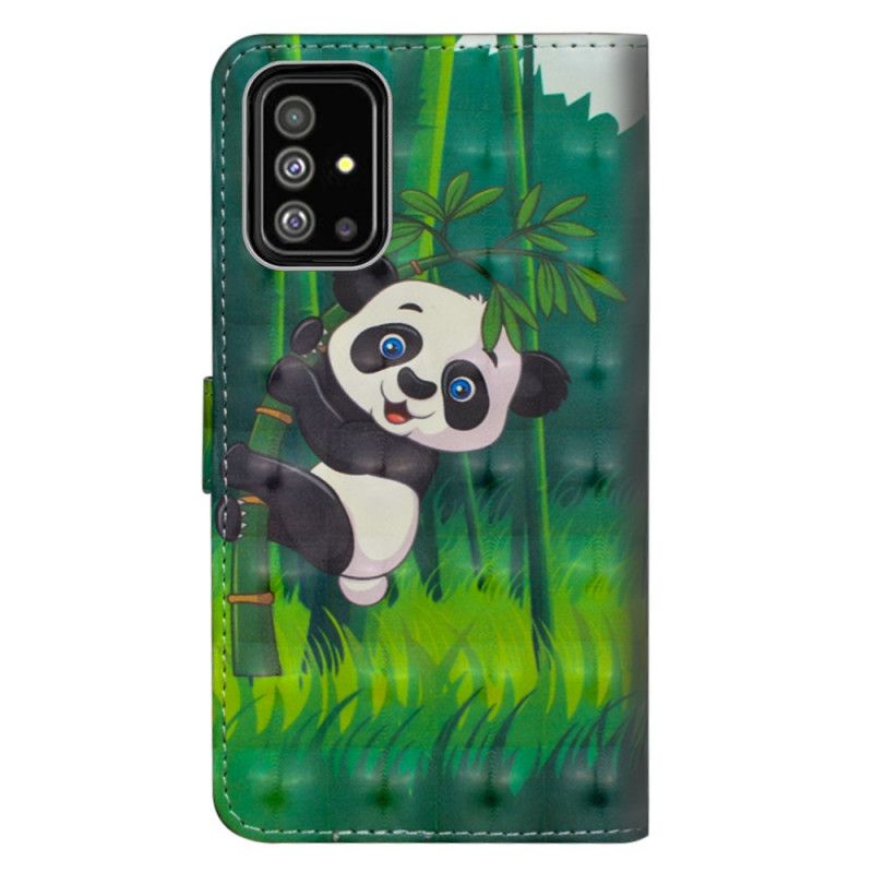 Etui Folio Samsung Galaxy A71 Panda I Bambus