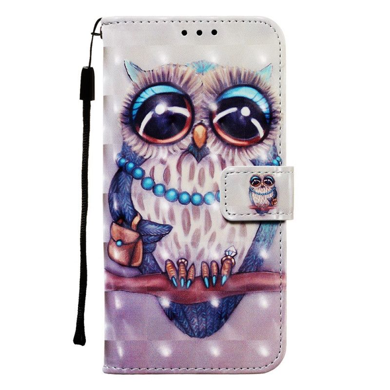 Etui Folio Samsung Galaxy A71 Panna Sowa