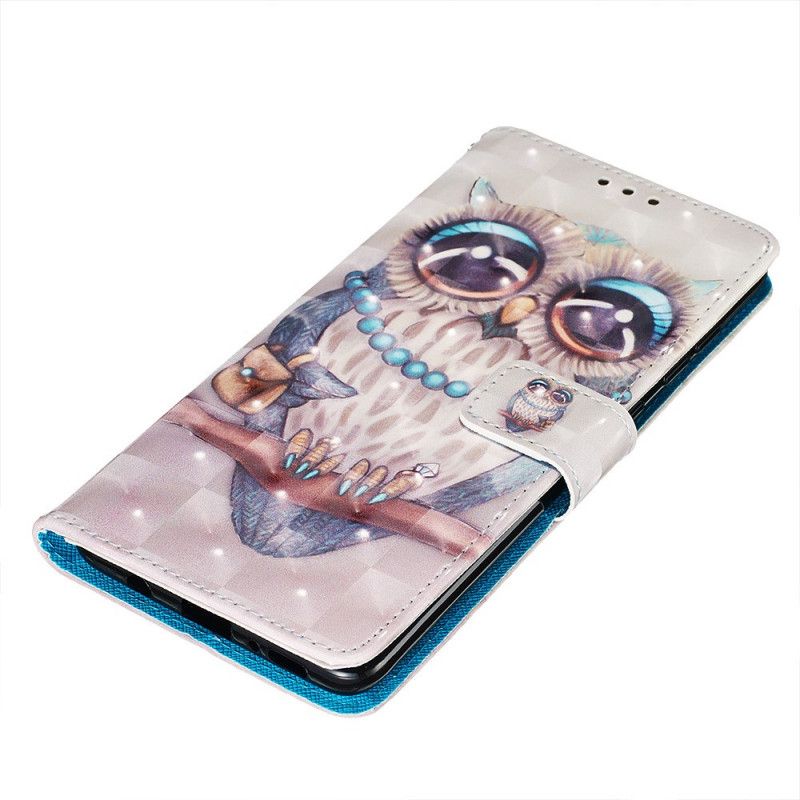 Etui Folio Samsung Galaxy A71 Panna Sowa