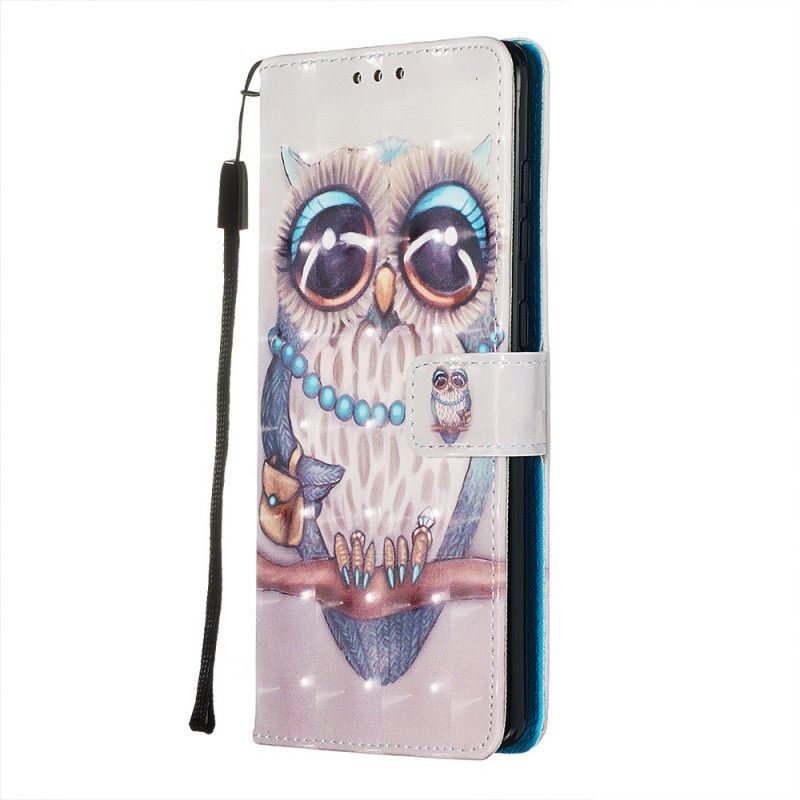 Etui Folio Samsung Galaxy A71 Panna Sowa