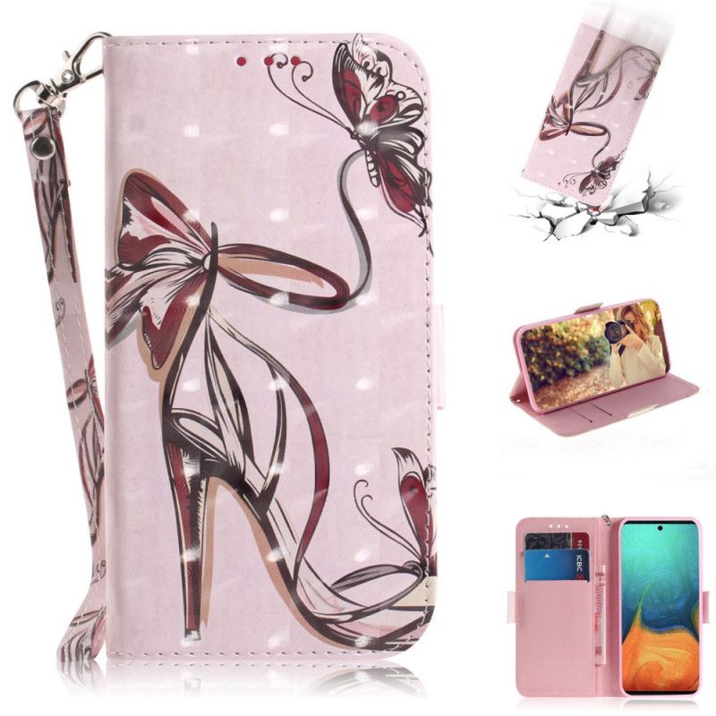 Etui Folio Samsung Galaxy A71 Pompka Taśmowa Etui Ochronne