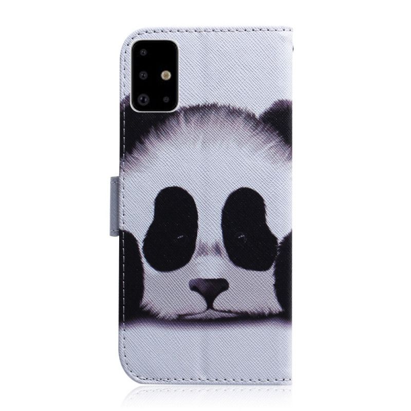 Etui Folio Samsung Galaxy A71 Twarz Pandy