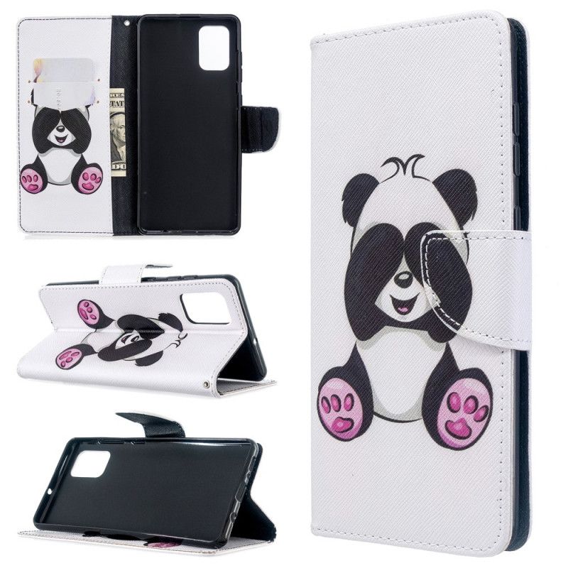 Etui Folio Samsung Galaxy A71 Zabawna Panda