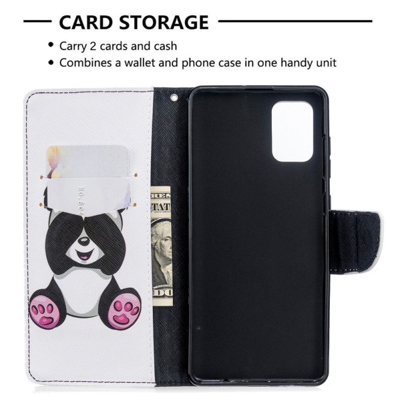 Etui Folio Samsung Galaxy A71 Zabawna Panda