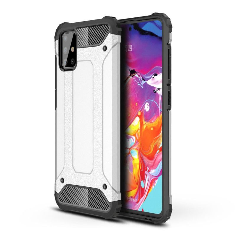 Etui Samsung Galaxy A71 Czerwony Czarny Ocalały