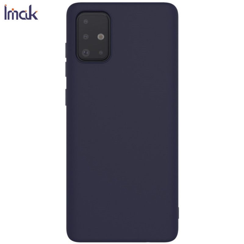 Etui Samsung Galaxy A71 Granatowy Czarny Mata Silikonowa Serii Uc-1 Imak Etui Ochronne