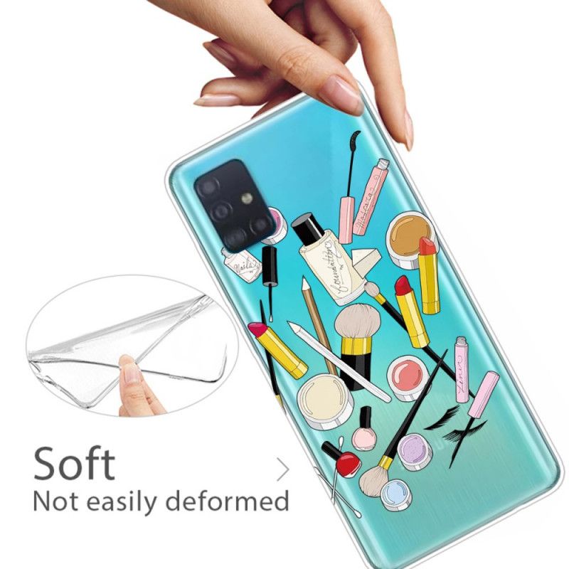 Etui Samsung Galaxy A71 Makijaż Od Góry