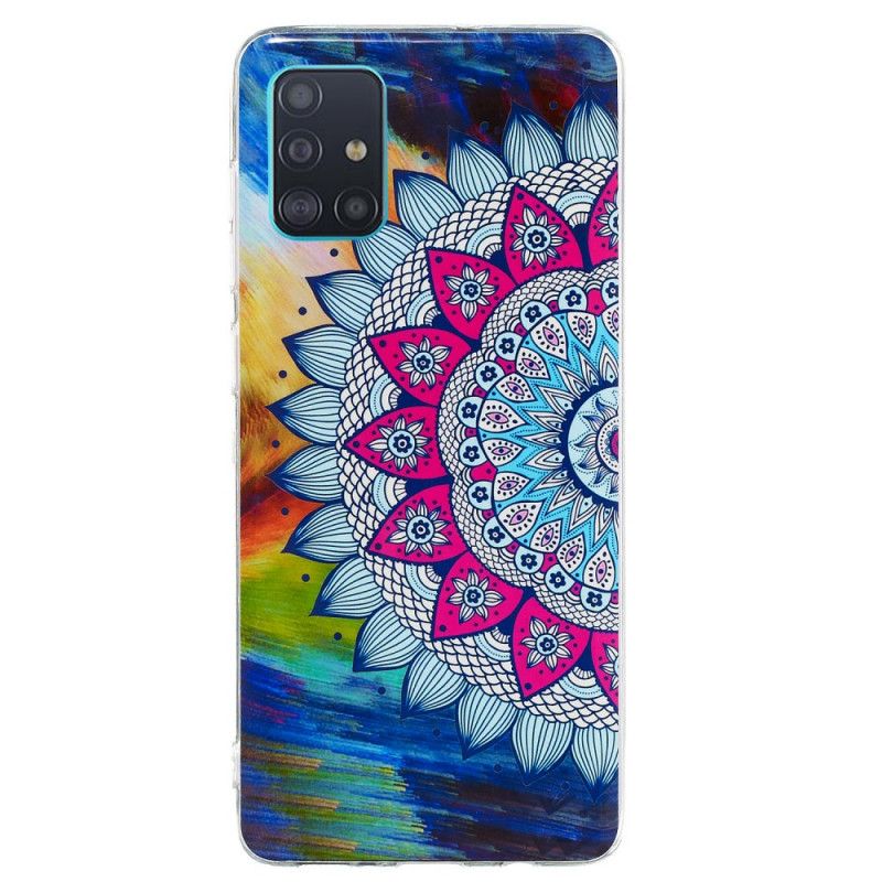 Etui Samsung Galaxy A71 Mandala W Kolorze Fluorescencyjnym