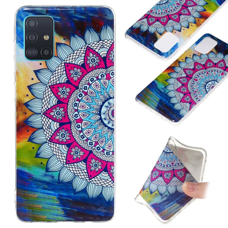 Etui Samsung Galaxy A71 Mandala W Kolorze Fluorescencyjnym