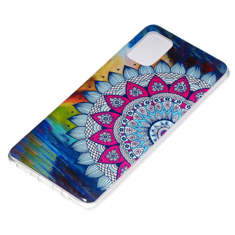 Etui Samsung Galaxy A71 Mandala W Kolorze Fluorescencyjnym