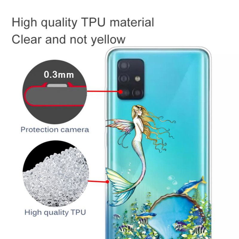 Etui Samsung Galaxy A71 Niebieska Syrena Etui Ochronne