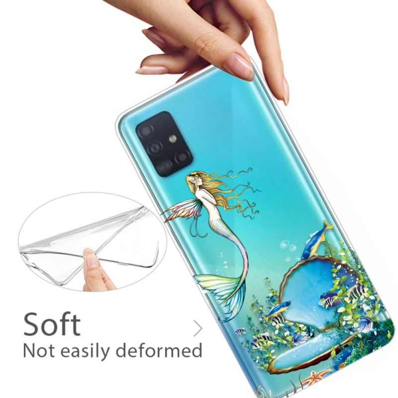 Etui Samsung Galaxy A71 Niebieska Syrena Etui Ochronne