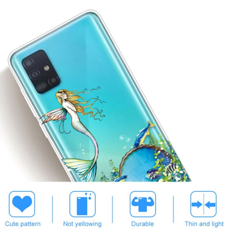 Etui Samsung Galaxy A71 Niebieska Syrena Etui Ochronne