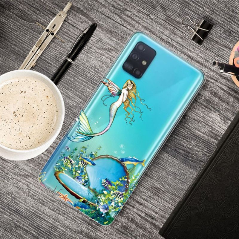 Etui Samsung Galaxy A71 Niebieska Syrena Etui Ochronne