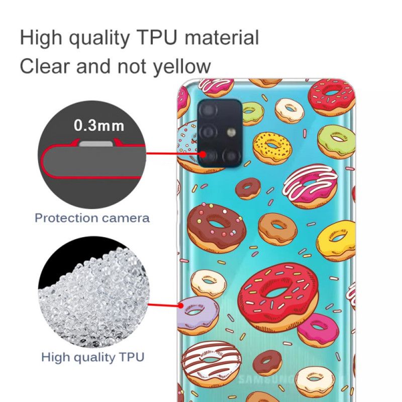 Etui Samsung Galaxy A71 Pączki Miłości Etui Ochronne