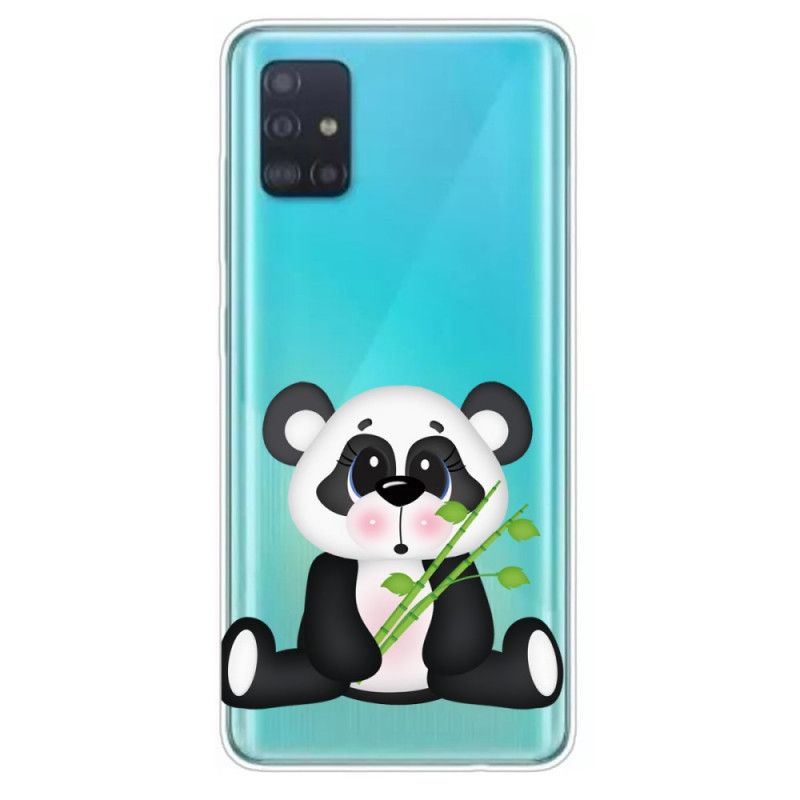 Etui Samsung Galaxy A71 Przezroczysta Smutna Panda