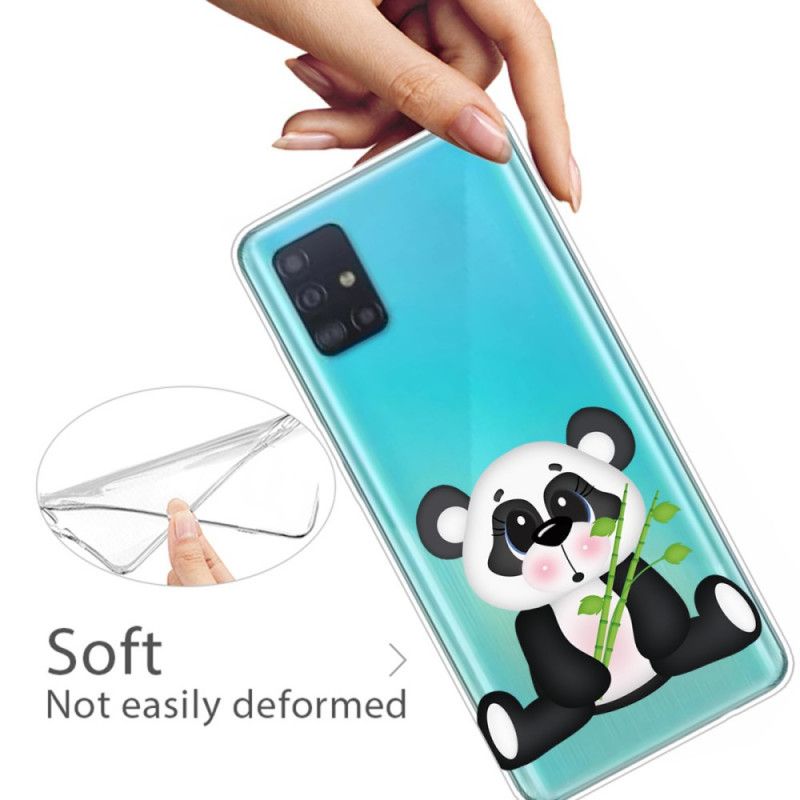 Etui Samsung Galaxy A71 Przezroczysta Smutna Panda