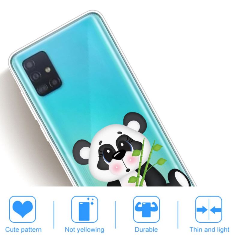 Etui Samsung Galaxy A71 Przezroczysta Smutna Panda