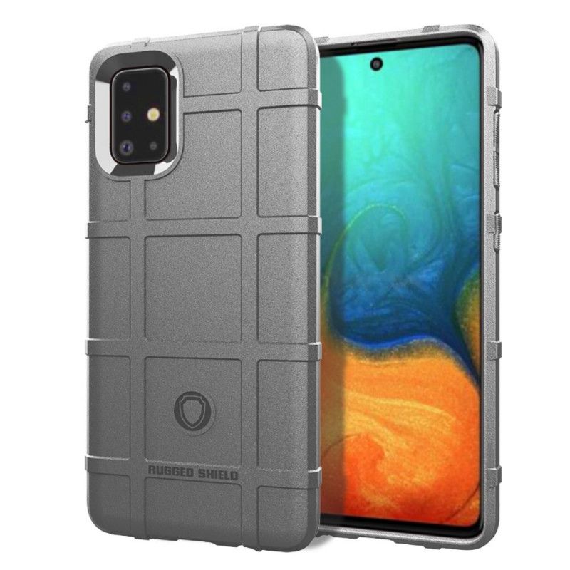 Etui Samsung Galaxy A71 Szary Czarny Wytrzymała Tarcza