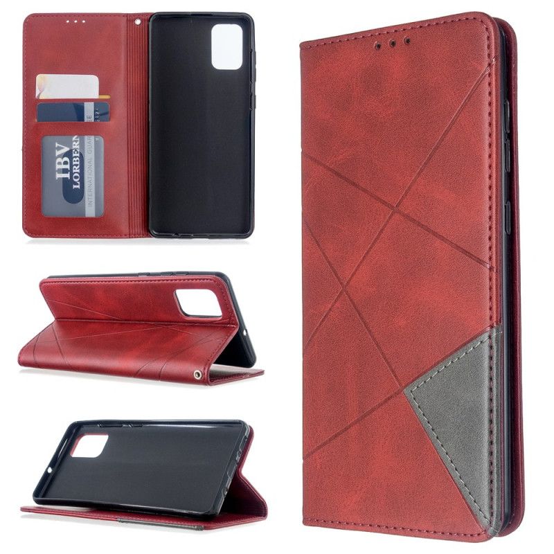 Flip Kotelot Samsung Galaxy A71 Szary Czarny Styl Artysty Etui Ochronne