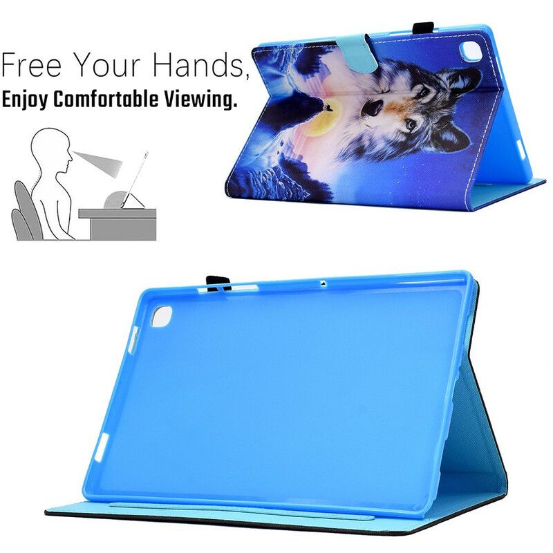 Etui Folio Do Samsung Galaxy Tab A7 Lite Górski Wilk