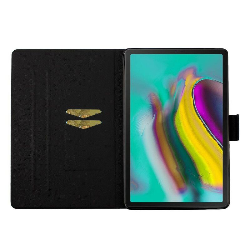 Etui Folio Do Samsung Galaxy Tab A7 Lite Księżyc I Słońce Drzewo