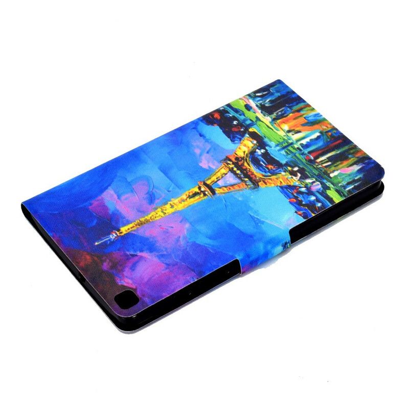 Etui Folio Do Samsung Galaxy Tab A7 Lite Wieża Eiffla